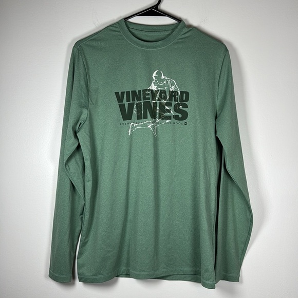 Vineyard Vines Boys' Rainbow Kick Long-Sleeve Performance Tee Size XL (18) - Picture 1 of 5